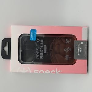 Speck Presidio Perfect-Clear Ombre Case for iPhone 12 Mini 5.4" Clear Rose Pink